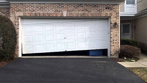 Emergency garage door repair for off-track residential door